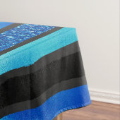 Nappe Rayé Bleu Et Noir (In Situ)