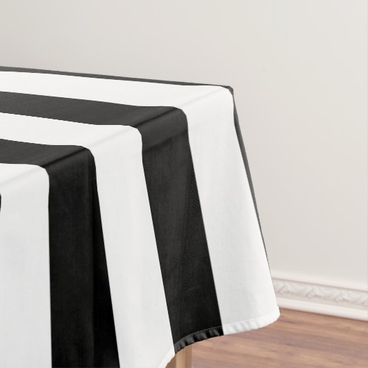 Nappe Rayé Épais Noir et Blanc (In Situ)