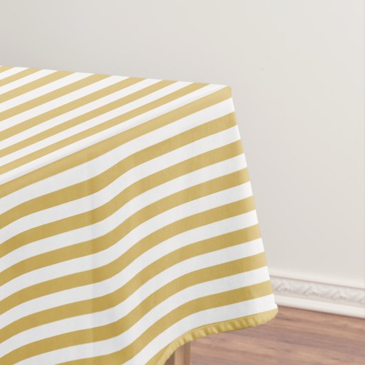 Nappe Rayé jaune et blanc voilé (In Situ)