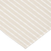 Nappe rayée beige clair moderne (Angle)