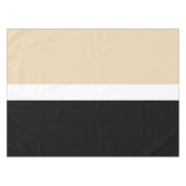 Nappe Rayure Abstraite Beige Noir (Devant (Horizontal))
