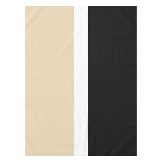 Nappe Rayure Abstraite Beige Noir (Devant)