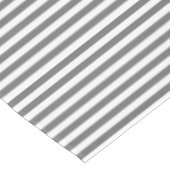 Nappe Rayure blanche et grise (Angle)