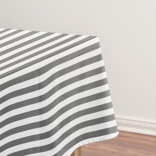 Nappe Rayure blanche et grise (In Situ)