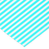 Nappe Rayure bleue aqua et blanche (Angle)