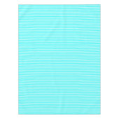 Nappe Rayure bleue aqua et blanche (Devant)