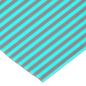 Nappe Rayure Bleue Aqua et Grise (Angle)