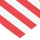 Nappe Rayure Épaisse Rouge et Blanche (Angle)