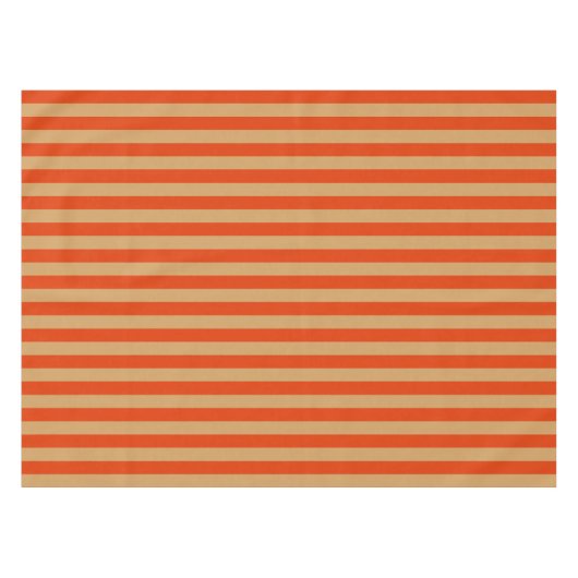 Nappe Rayure orange et bronzée (Devant (Horizontal))