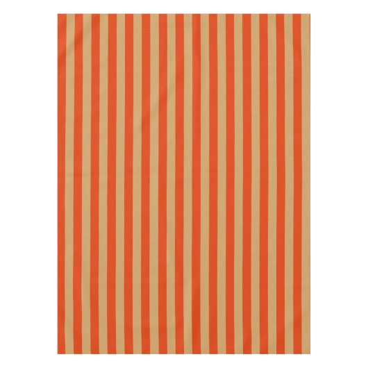 Nappe Rayure orange et bronzée (Devant)