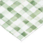 Nappe Rayures à carreaux verts blancs (Angle)