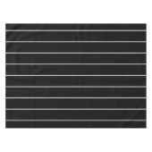 Nappe Rayures blanches simples sur fond noir (Devant (Horizontal))