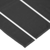 Nappe Rayures blanches simples sur fond noir (Angle)