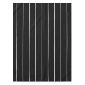 Nappe Rayures blanches simples sur fond noir (Devant)