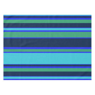 Nappe Rayures bleues et vertes