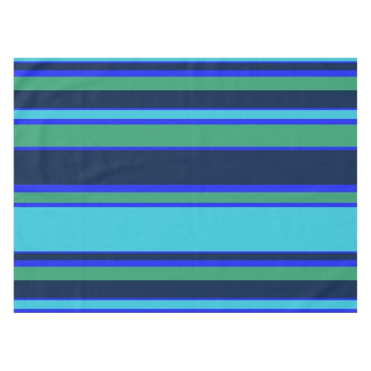 Nappe Rayures bleues et vertes (Devant (Horizontal))