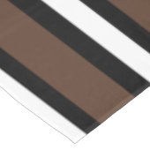 Nappe rayures Brown, noir et blanc (Angle)