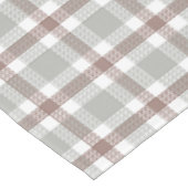 Nappe Rayures Classiques Marron, Taupe, Teintes de Lin (Angle)