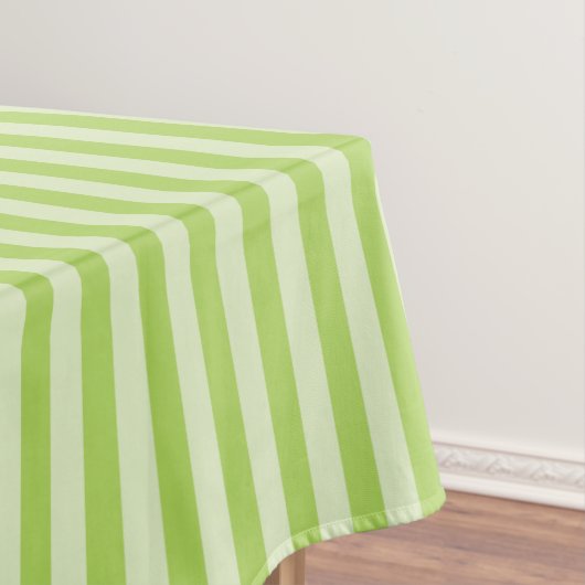 Nappe Rayures Classiques Teintes Vertes Bicolores (In Situ)