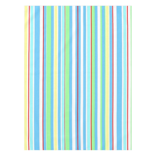 Nappe Rayures combinées bleu-clair (Devant)