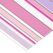 Nappe Rayures combinées roses (Angle)
