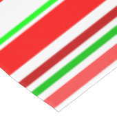 Nappe Rayures de bonbon rouge blanc vert Gai Clair (Angle)