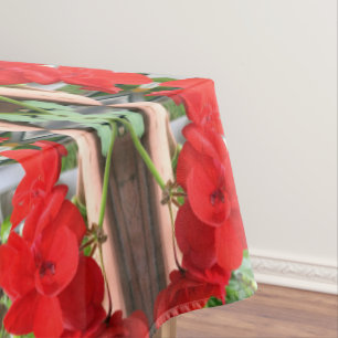 Nappe Rayures de géranium rouge