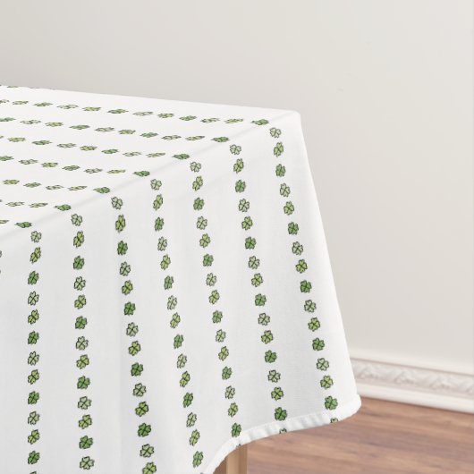 Nappe Rayures de trèfle vert irlandais (In Situ)