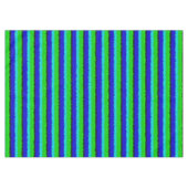 Nappe Rayures de verre brisé bleu vert (Devant (Horizontal))