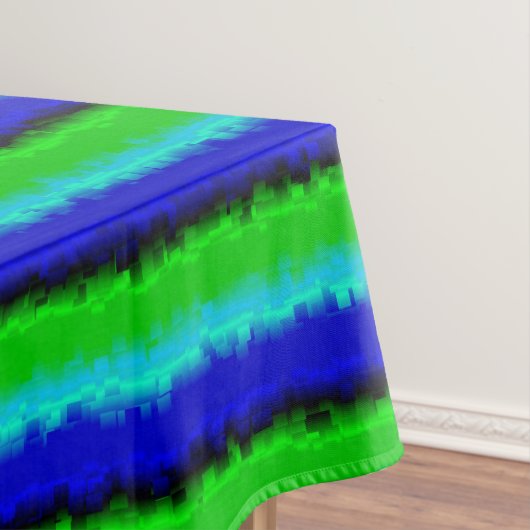 Nappe Rayures de verre brisé bleu vert (In Situ)
