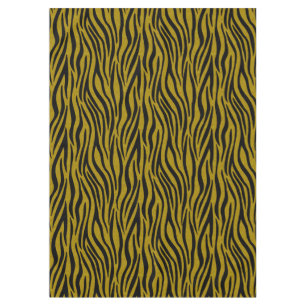 Nappe Rayures de zèbre en safari noir et marron