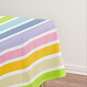 Nappe Rayures en pastel d'arc-en-ciel décrites par blanc (In Situ)