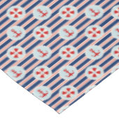 Nappe Rayures et motif de points nautiques (Angle)