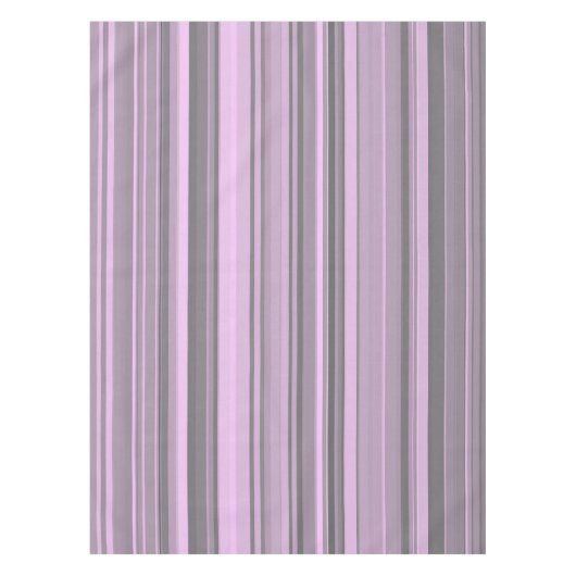 Nappe Rayures Gris Violet (Devant)