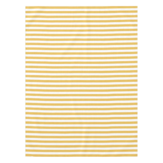 Nappe Rayures horizontales larges jaunes et blanches à (Devant)