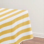Nappe Rayures horizontales larges jaunes et blanches à (In Situ)