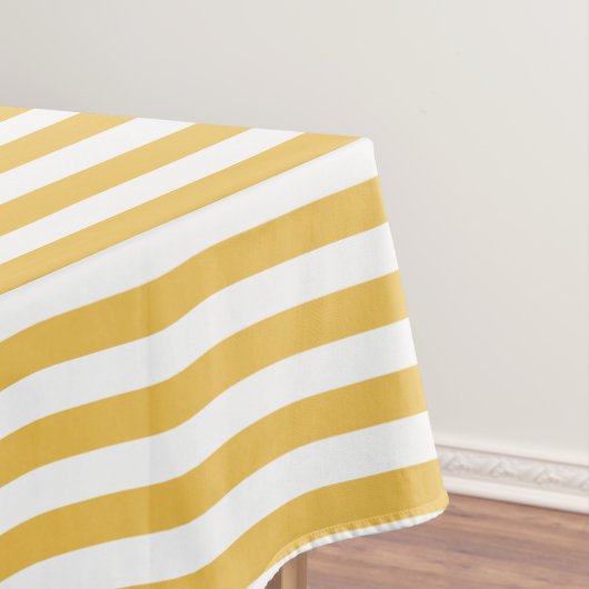 Nappe Rayures horizontales larges jaunes et blanches à (In Situ)