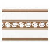 Nappe Rayures Jacquard Luxe Noix de Coco (Devant (Horizontal))