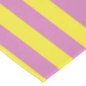Nappe Rayures Jaune Rose (Angle)