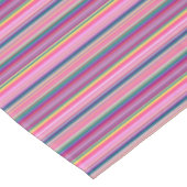Nappe Rayures multicolores rétro (Angle)