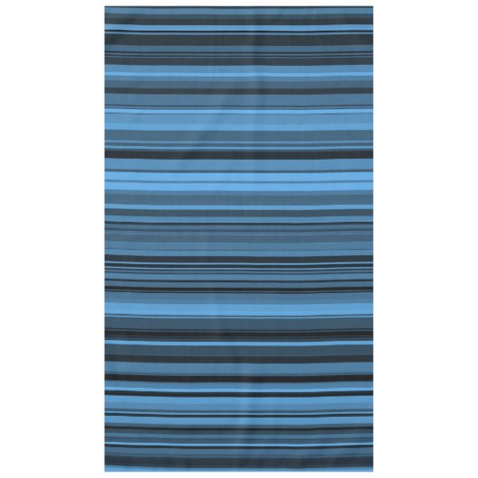 Nappe Rayures Noir Bleu (Devant)
