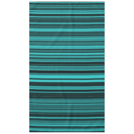 Nappe Rayures noires et sarcelle (Devant)