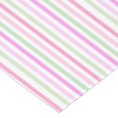 Nappe Rayures, rose, vert (Angle)