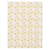 Nappe Rayures roses citron été (Devant)