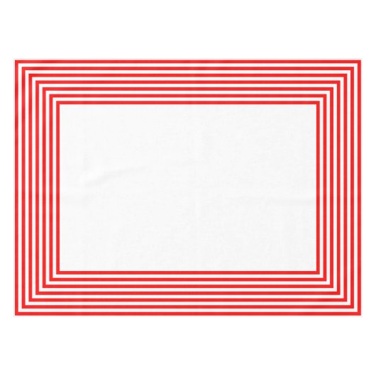 Nappe Rayures rouges et blanches (Devant (Horizontal))