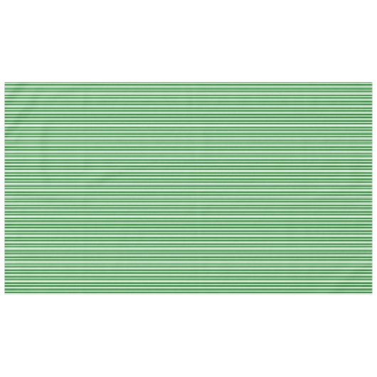 Nappe Rayures vertes et blanches de Noël (Devant (Horizontal))