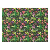Nappe Récolte de légumes et d'herbes sur le noir (Devant (Horizontal))