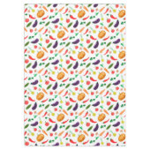 Nappe Récolte légumes tomate poivre carottes champignon  (Devant)