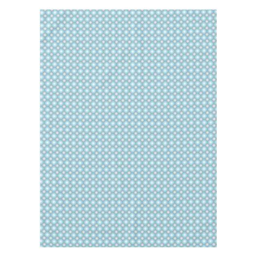 Nappe Rectangle de Motif géométrique bleu et gris rétro (Devant)
