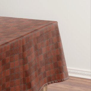 Nappe Rectangle de Motif Russe à mur de briques rouges